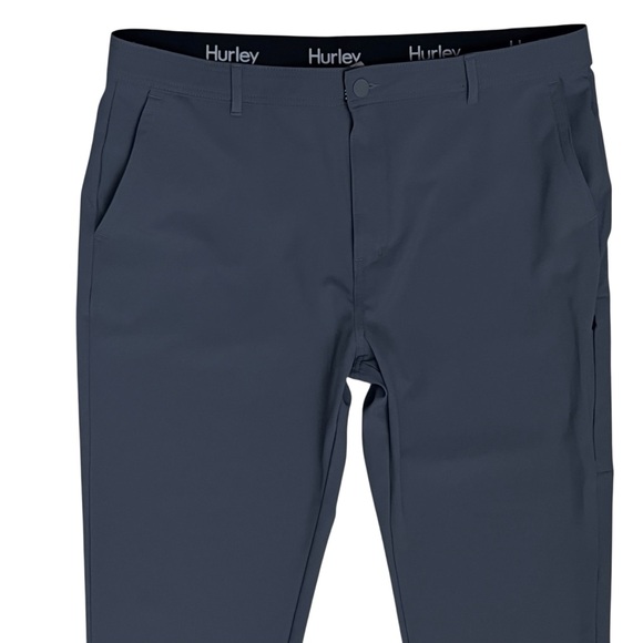 Hurley Mens Performance Stretch Pants Sz 38x30 Blueish Gray Golf - Picture 3 of 13
